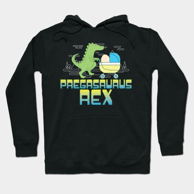Pregasaurus Rex T-Shirt Preggo T-Rex Funny Hoodie by Swagazon